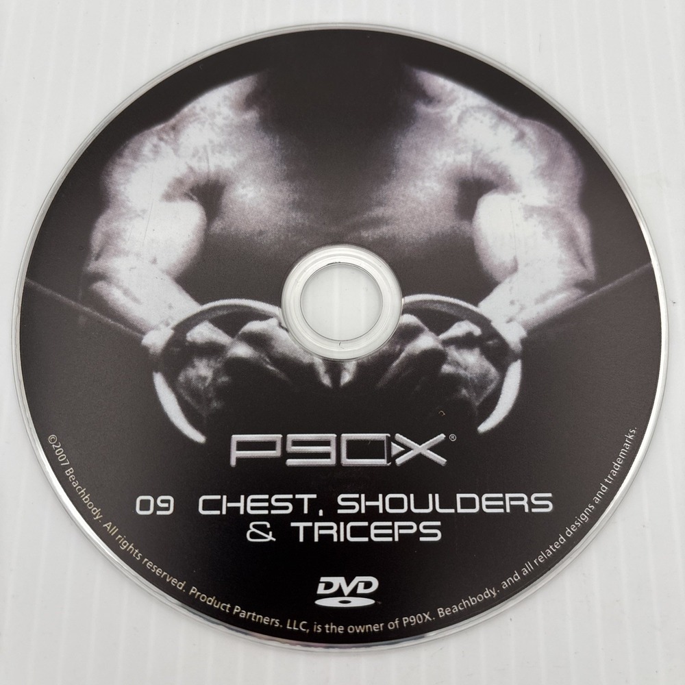 P90X Beachbody 09 Chest Shoulders Triceps DVD Fitness Workout Replacement Disc